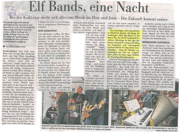 Elf Bands eine Nacht